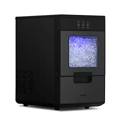 Newair NIM044BS00 44lb. Nugget Countertop Ice Maker with Self-Cleaning Function