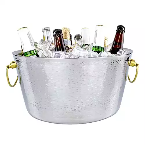 Insulated Metal Ice Bucket for Parties & Gifts