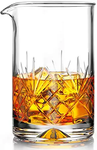 Mofado Weighted Crystal Cocktail Mixing Glass