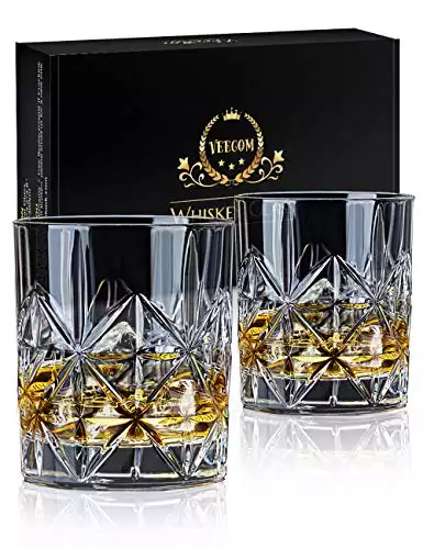 Veecom Whiskey Glass Set of 2
