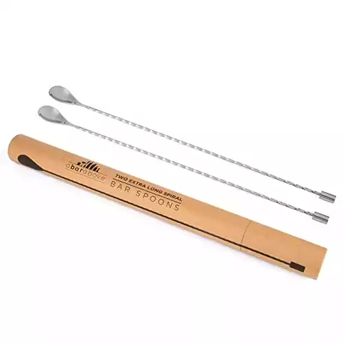 ABarAbove Extra Long 17” Bar Spoon Set of 2