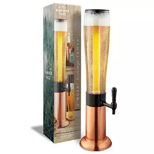 Hammer + Axe Beer Tower Drink Dispenser