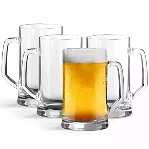 KooK Glass Beer Mugs Set