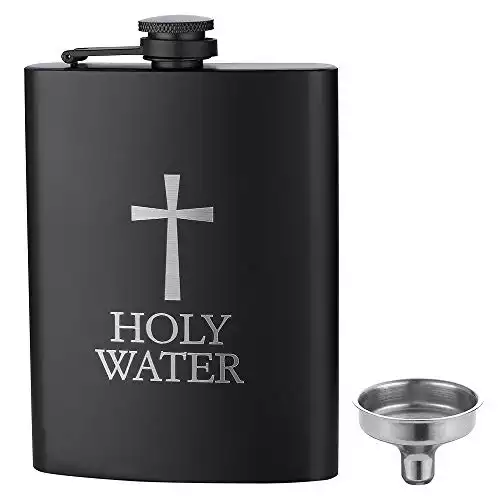 HOLY WATER, JXS 8oz Hip Flask