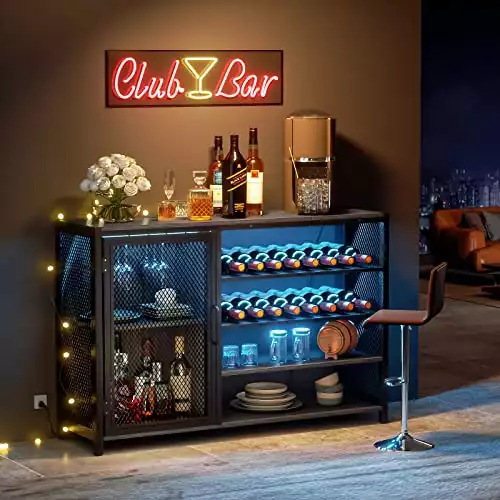 WASAGUN Liquor Cabinet Bar